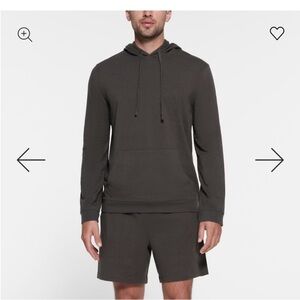 NWT Men’s SKIMS Jersey Lounge Hoodie. Size Large! Ash Grey